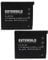 EXTENSILO 2x Battery Replacement for Casio NP-60 for Camera DSLR (600 mAh, 3.7 V, Li-ion)
