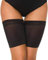 Niwicee Elastische Oberschenkelbänder Damen Oberschenkelschoner Verhindern Reibung Anti Rutsch Thigh Bands Protektor Anti-Reibung Bänder Oberschenkel Socken mit Silikon-Schwarz-A