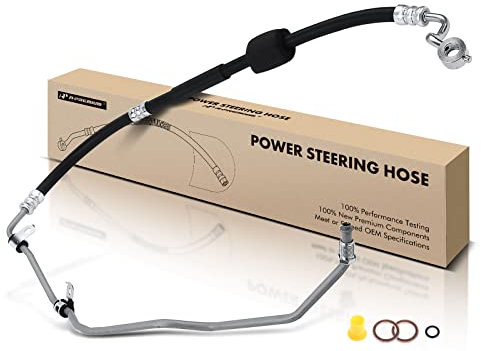 A-Premium Power Steering Pressure Hose Line Assembly Compatible with Kia Sorento 2011-2013 & Hyundai Santa Fe 2010-2012, 2.4L, with O-ring & Washer, To Gear
