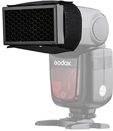 SHUIYUE Remplacement Universel d'accessoire en métal de Grille de nid d'abeille de Flash d'appareil-Photo pour l'installation Facile de Speedlite