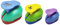 VSREI Stanzer Set, 3 Stück Papierstanzer Motivlocher Stanzer Set 9/16/25mm für Geschenkanhänger, Basteln, Scrapbooking, Fotos, Grußkarten (Enten, Hirsche, Ponys)，Zufällige Farbe