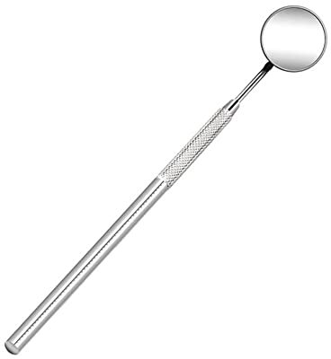 Specchio Dentale,Specchio Orale Antiappannamento Acciaio Inossidabile Igiene Orale Specchietto Denti Strumento per Dentisti per Pulizia Denti Igiene Orale 16CM