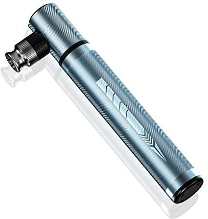 Guangcailun Fahrradpumpe, tragbar, 0–9 bar/130 psi, Fahrrad Reifenfüllpumpe mit Nadel, Typ 2