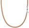 Viwind Lederkette 925 Silber Verschluss Geflochten Kunstleder Halskette 2.5mm breit Damen Herren Kette für Anhänger charm 45-60cm wählbar DIY Lederschnur (60cm, Khaki)