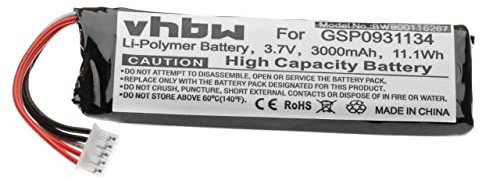 vhbw Akku Ersatz für JBL GSP872693 02 für Lautsprecher Boxen Speaker (3000mAh, 3,7V, Li-Polymer)