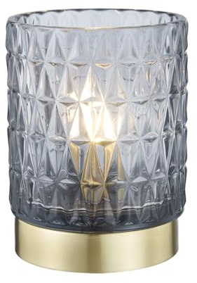 LeeZM Table Lamp, Bedside Nightstand Lamp, Small Desk Lamp, Romantic Atmosphere lamp,Decorative Night Stand Lights for Bedroom Living Room Bars Party Coffee Shop Tabletop Entryway Gift(Grey)