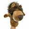 PLAYZOCO Handpuppe Löwe, Handpuppe Löwe, Finger Puppet, Tierpuppe, pädagogisches Spielzeug, Plüsch-Baumwolle und PP, Größe 25 cm, Design Löwe