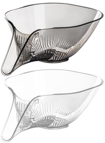 Panier-crépine pour évier Cuisine | Panier vidange d'évier 1/2 pièces | Panier Lavage Fruits et légumes Grande capacité avec Filtre | Entonnoir Bol égouttoir Multifonctionnel pour Gadgets Cuisine