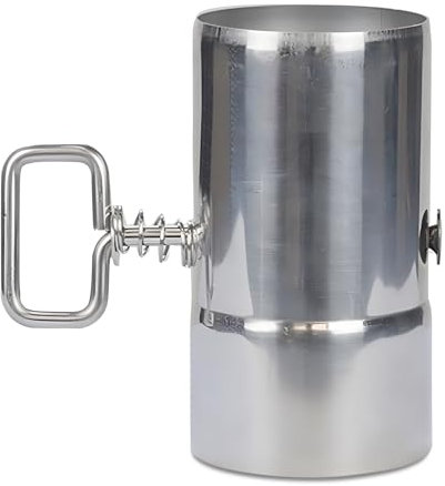 LynsaTac Schornsteinrohr aus Edelstahl mit 6 cm Steuerungsdämpfer – ideal zum Entlüften von Rauch und Abgasen