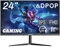 ADPOP Gaming Monitor 24 Inch 165/144Hz 1080P IPS FHD Screen 1ms (GTG) Home Office Computer Display, FreeSync Technology, 100% sRGB, HDR, HDMI, DP, Built-in Speakers, Tiltable, VESA