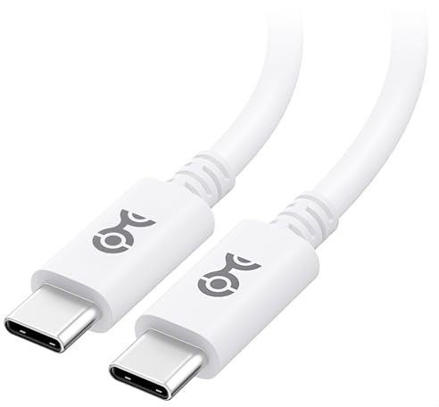 Cable Matters [Certifié USB-IF] Câble USB C 240 W de 3 m en Blanc - Charge Jusqu'à 240 W, 480 Mbit/s - Sans Prise en Charge Vidéo - Pour MacBook, iPad Pro