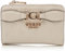 GUESS Arlena Logo Zip Around Card Case Taupe Logo