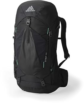 Gregory Trailflex - Stout 35 - Trekkingrucksack, 69 cm, 35 L, 1.31 KG, Wanderrucksack für Herren mit Verstellbarer Passform, Trinksystem-kompatibel, inkl. Regenschutz, Schwarz (Forest Black)