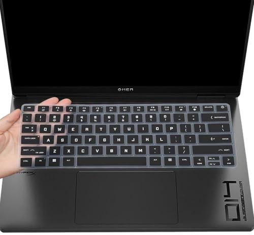 Tastaturabdeckung für Acer 2024 14 Zoll HP OMEN Transcend Gaming Laptop 14-fb 14t-fb Serie 14-fb0097nr 14t-fb000 Tastatur-Hülle, Schwarz