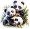 KAAYEE Holzpuzzle Erwachsene, Puzzle Holz Panda-Familie, Wooden Puzzle Unregelmäßige Einzigartige Form Puzzleteile, Holzpuzzle Tierform, Holz Puzzle Mit Geschenkbox Aus Holz