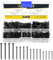 Mardatt 500Pcs 4 Sizes Hardware Nails Assortment Kit, Nails for Hanging Pictures, Small Nails, Finishing Nails, Hanging Nails, Wood Nails, Pin Nails, Wall Nails for Hanging (Black)