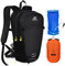 ONETOALL Fahrradrucksack 15L/20L Wasserdicht, Wanderrucksack mit Helmnetz und Regenschutz, Tagesrucksack mit Abnehmbarem Bauchgürtel zum Radfahren Wandern Tagestour Sport Alltag