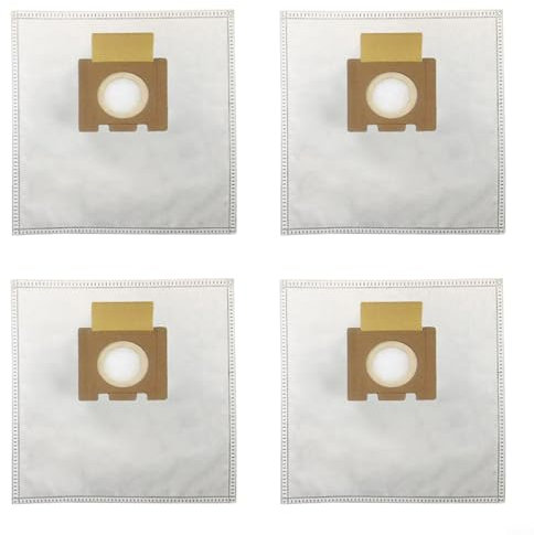 FUANA Lot de 4 sacs d'aspirateur Hoover Style H pour H81 Pure Telios Extra Canister Modèles Sacs à poussière en microfibre
