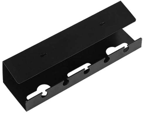 Under Desk Cable Management Tray, Wire Mesh Cord Organizer Box, Sturdy Under Table Rope Holder, Space-Saving Wire Storage Rack (Black, 1 Pack), Home Office Counter Set Up