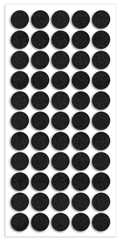 55 x Filzgleiter selbstklebend rund (15 x 2 mm)，Filzgleiter für Stühle，filzgleiter schwarz，Möbelgleiter Filz，Möbelgleiter für schwere Möbel und Bodengleiter，Bodenschutz + Schockdämpfung