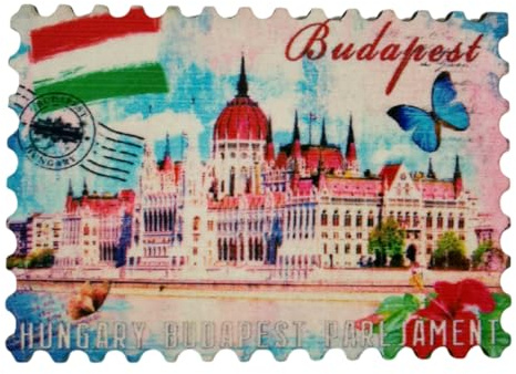 Kühlschrankmagnet, Budapest, Ungarn, 3D-Tourismus, Souvenir, Kühlschrankdekoration, Bastel-Kollektion