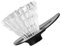 Ipetboom Goutteur de Café Verre Transparent Filtre à Café Portable Petit Entonnoir Réutilisable pour Infusion Accessoire de Cuisine pour Café sans Résidu