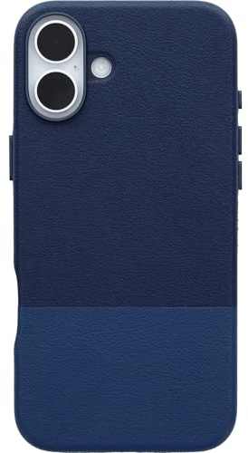 OtterBox Leather Alternative MagSafe Case for iPhone 16 Plus, Azure Oasis | Shockproof, Drop-Proof, Protective Thin Case, 3x Tested to Military Standard