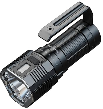 Fenix LR60R Groß Handscheinwerfer LED Taschenlampe Extrem Hell 21000 Lumen,1085m,USB-C,45W Schnellladungakku Wiederaufladbar,4x4000mAh Batterie,OLED-Bildschirm,IP68 Wasserdicht, Outdoor,Suche,Rettung
