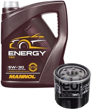 EISENFELS Inspektionspaket enthält 5 Liter Motoröl Energy 5W-30 Ölfilter für Twingo II CN0_ 1.2 16V Clio III BR0/1 CR0/1 BH_ BB_ CB_ F/JP0_
