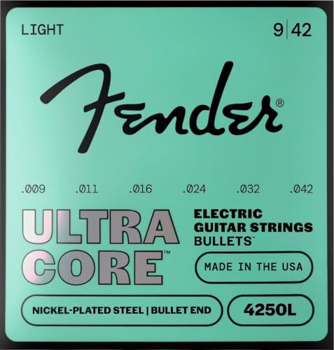 Fender 4250 Ultracore Gitarrensaiten, vernickelter Stahl, Bullet End, 4250L Gauges .009-.042, (6)