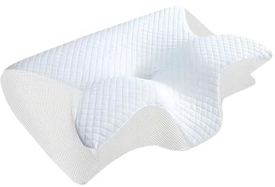 ZWOIVHE Rest Pillow Kopf- & Nackenstützkissen – Ergonomisches Memory Foam Kissen gegen Nackenschmerzen (Weiß)
