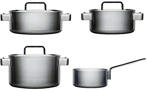 Iittala 1010451 Pfannen 4er Tools Pfannen-4er Set, Edelstahl, Silber, 30 cm, 4