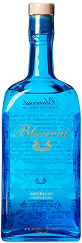 BLUECOAT - Distilled Gin - 47% Alcool - Origine : Etats-Unis - Idéal en cocktail Gin Tonic - Notes de genièvre et touche d'épices - 70 cl