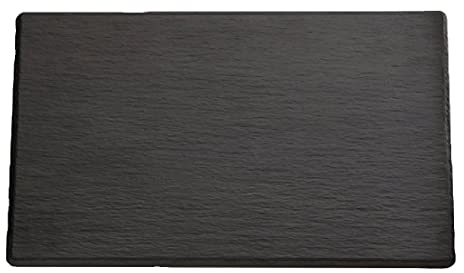 APS GF070 Slate Melamine Platter, 1/1 GN | Enhances buffet presentations and restaurant service counters with a durable, commercial-grade food display surface.
