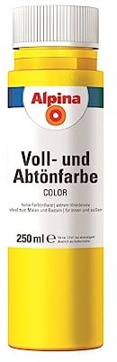 Alpina COLOR Voll- und Abtönfarbe Sunny Yellow 250ml seidenmatt