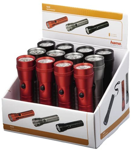 Hama FL- – (Headband Flashlight Taschenlampe, LED, AAA, Schwarz, Grau, Rot, Aluminium)