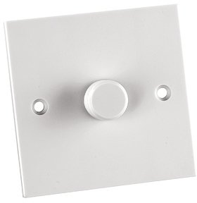 UW269 - NEWLEC MOULDED DIMMER SWITCH, ROTARY, SINGLE GANG, ONE WAY, 60-250W