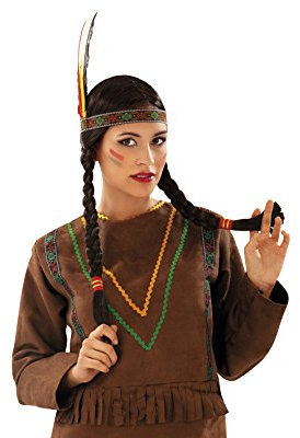 viving Kostüme viving costumes201387 indischen Perücke mit Braid (One Size)