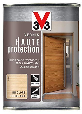 V33 Vernis extérieur Haute protection, Incolore brillant 1 L