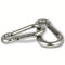 PROTECH 2 Stück Karabinerhaken 100mm Edelstahl (10x100) rostfreier A4 Karabiner Feuerwehrkarabiner Haken Schlüsselanhänger