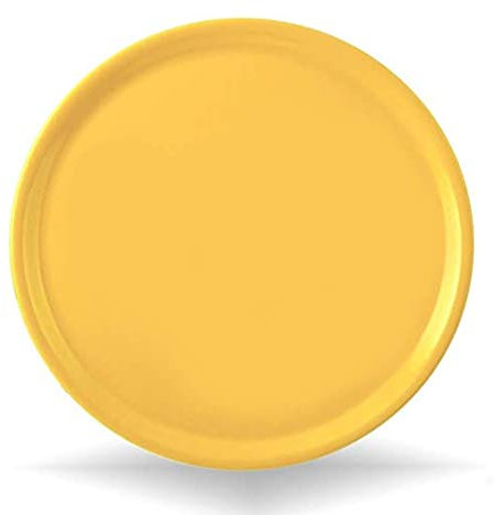 Saturnia Napoli Piatto Pizza Giallo 33 Cm In Porcellana