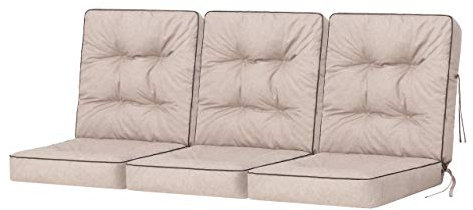 Garden Bench Cushion for a Garden Swing Modular Cushion Chair Cushion Beige Width 150 cm