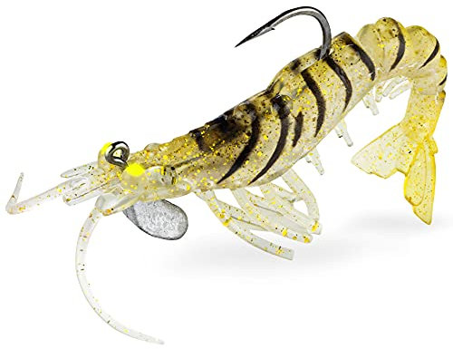 FISHN® GRUMPYcrab 12.5cm, 13.7gr, 2 Stück - Ultra realistischer Kunstköder Gummifisch zum Angeln auf Zander, Hecht, Dorsch, Seelachs inkl. Hacken und Gewicht (Wild Tiger)