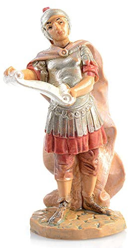 Fontanini römischer Soldat mit Pergament 6.5 cm
