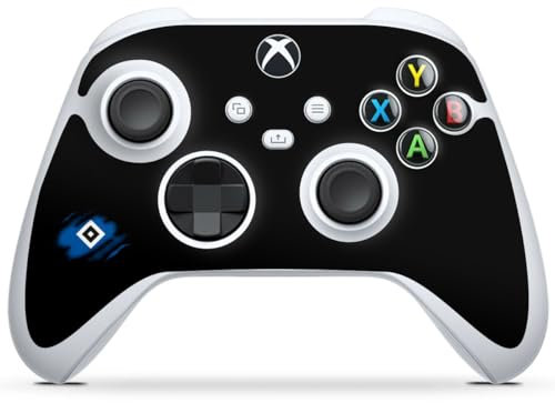 DeinDesign Skin kompatibel mit Microsoft Xbox Series S Controller Folie Sticker Hamburger SV HSV Offizielles Lizenzprodukt
