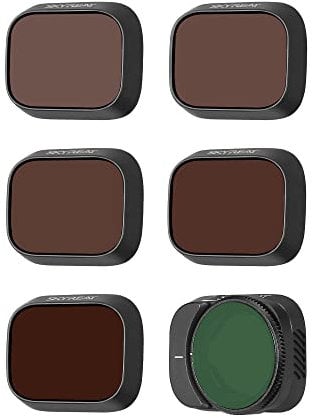 Skyreat Mini 3/Mini 3 Pro ND Filter, Polarisator Filter Kamera Objektiv Filterset kompatibel mit DJI Mini 3/Mini 3 Pro Zubehör (CPL ND8 ND16 ND32 ND64 ND128) –(Plastic Version)