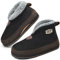KuaiLu Chausson Botte Hommes Hiver Chausson Montant Feltro Peluche Chaud Fourrure Doublure Charentaise Maison Orthopedique Voute Plantaire Pantoufle Slippers Bottine Antidérapant Semelle Noir 43