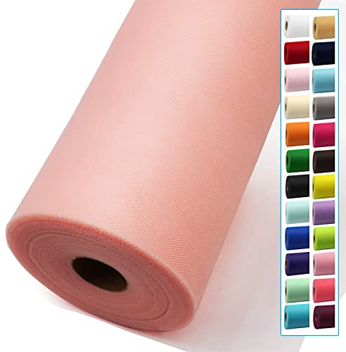 Rouge-Tüllstoffrollen, 137 cm x 40 m, Tüllbolzenspule für Hochzeitsdekorationen, DIY, Tutu, Babyparty, Tischrock, Deckendekoration, Geburtstagsparty, Bastelbedarf