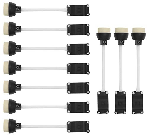 Create idea 10pcs Support de Lampe GU10 2A 250V Bases d'ampoules en Céramique avec Boîte à Bornes Adaptateur de Connecteur de Douille d'ampoule pour Ampoules LED GU10 Lampes à Rayon Lampes Halogènes