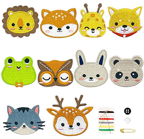 10 Pcs Flicken zum Aufbügeln,Patches zum Aufbügeln,Flicken zum Aufbügeln Kinder,Applikation zum Aufbuegeln Stern,Flicken zum Aufbügeln Kinder,Textilien Bügelflicken für DIY Kleidung